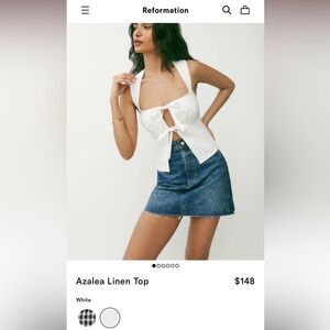 Reformation Linen Top